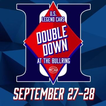 The Double Down returns to The Bullring! Twin features for Bandoleros and Legend Cars on Friday and Saturday, totaling F...