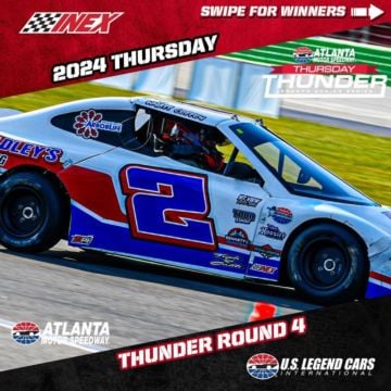 Gumm, Bacon, and Coffey establish control of their Thursday Thunder championships at Atlanta Motor Speedway. CHARGERS:...