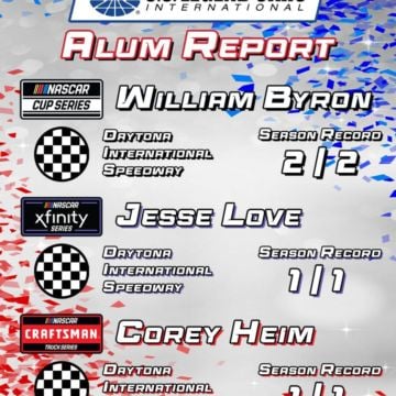 USLCI Alum are off to a winning start to NASCAR 2025 after a Daytona sweep!?? #MondayMotivation