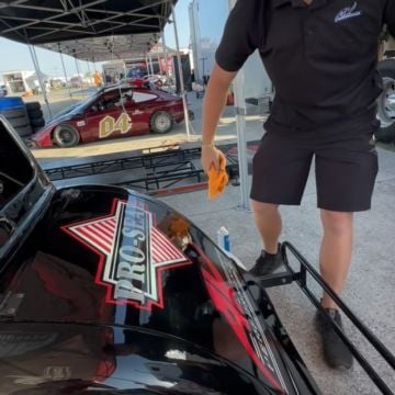 Crew Chief Josh loves his Legend Car so much, he asked it to be his Valentine?? Happy Valentine’s Day! #HappyValentinesD...