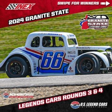 Sunday’s double shot of Granite State Legends Cars at New Hampshire Motor Speedway mixed up those on the podium’s top st...