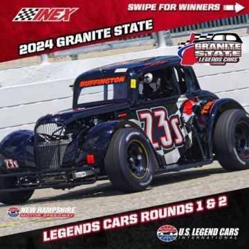 The 2024 Granite State Legends Cars series is off and running! Rounds 1 and 2 are complete at New Hampshire Motor Speedw...