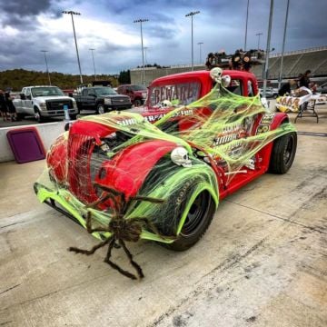 The Pace Car has been Spookified for Trunk or Treat!????